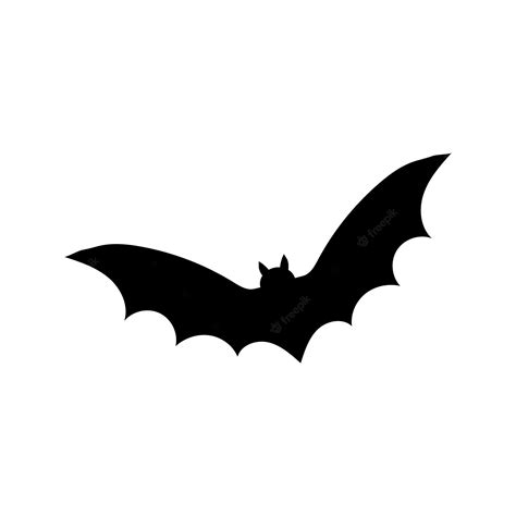 Premium Vector Bat Silhouette Isolated On White Background Halloween