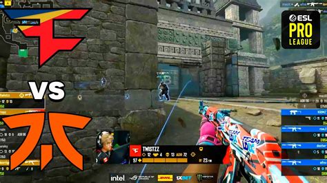 FaZe Vs Fnatic MELHORES MOMENTOS Map 1 ESL Pro League CSGO