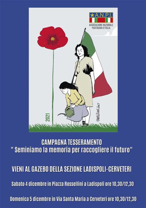 Tesseramento Anpi Gazebo Dedicati A Cerveteri E Ladispoli Terzo