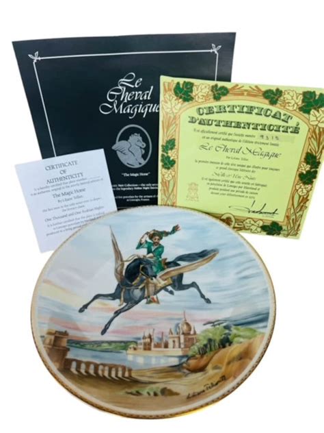 Haviland Limoges Collector Plate France Le Chevel Magique Pegasus Tellier BOX - Etsy