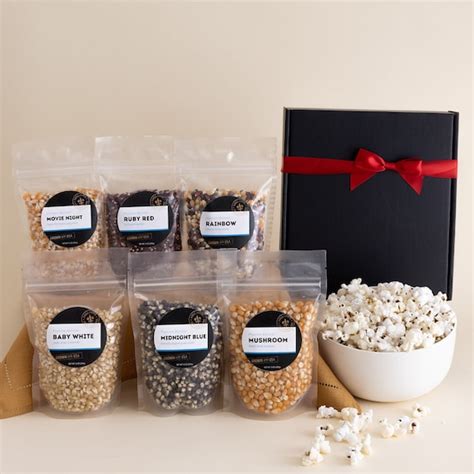 Gourmet Popcorn Kernel T Box Variety Set Of 6 Non Gmo Bulk