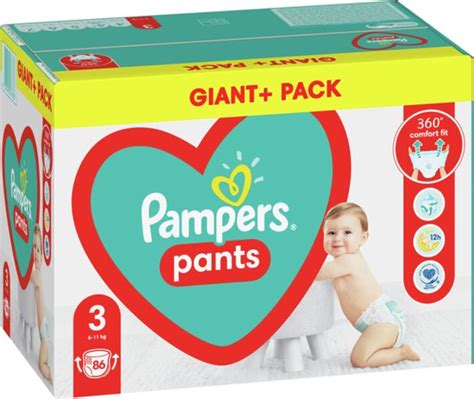 Pampers Baby Dry Pants Luierbroekjes Maat 3 6 11 Kg 86 Stuks