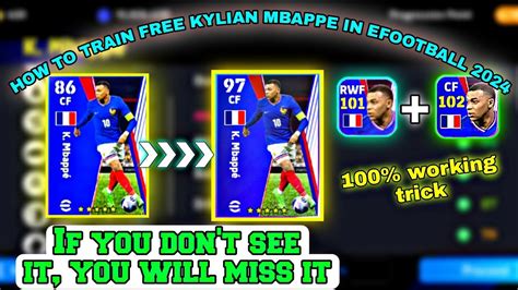 HOW TO TRAIN FREE KYLIAN MBAPPE IN EFOOTBALL 2024 Efootball