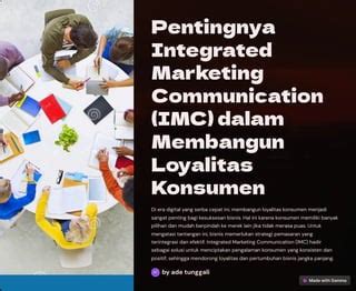 Imc Pentingnya Integrated Marketing Communication Imc Dalam Membangun