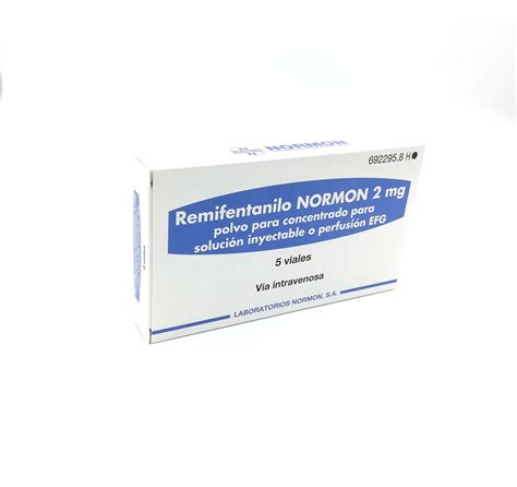 Remifentanilo Normon Efg Mg Viales Polvo Para Concentrado Para