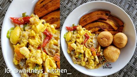 Ackee And Saltfiah Using Cannedtin Ackees Jamaicas National Dish