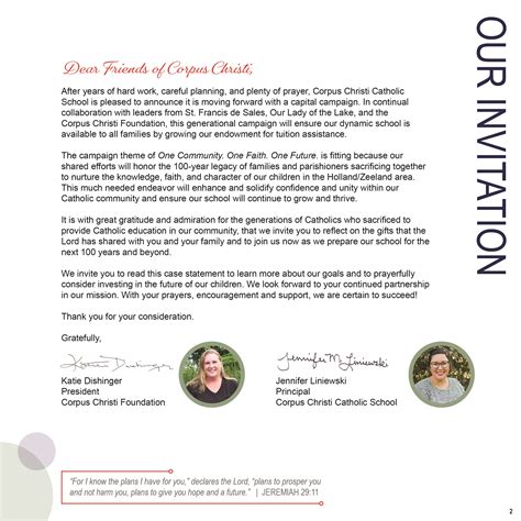 Campaign - One Community. One Faith. One Future. - Corpus Christi