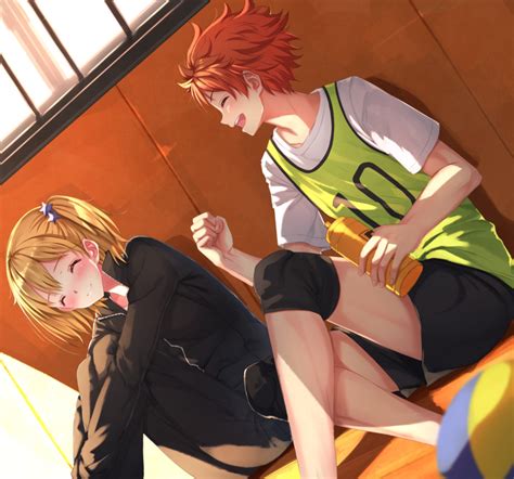 Hinata Shouyou And Yachi Hitoka Haikyuu Drawn By Swordsouls Danbooru