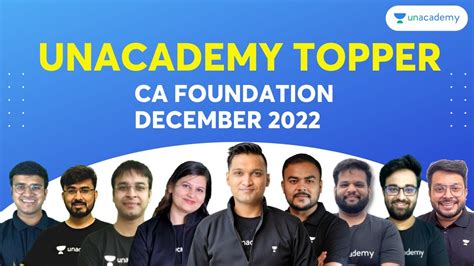 Unacademy CA Foundation Dec 2022 Topper CA Foundation Results YouTube