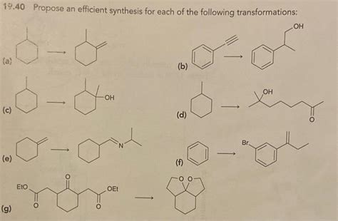 Solved Propose An Efficient Synthesis For Each Of The Chegg