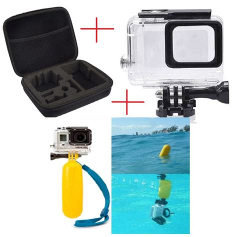 Kit Gopro Hero Black Estojo M Dio Caixa Estanque Protetora Bast O