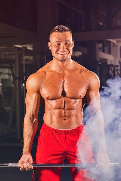 Premium Photo Portrait Of Shirtless Man Wearing Mask