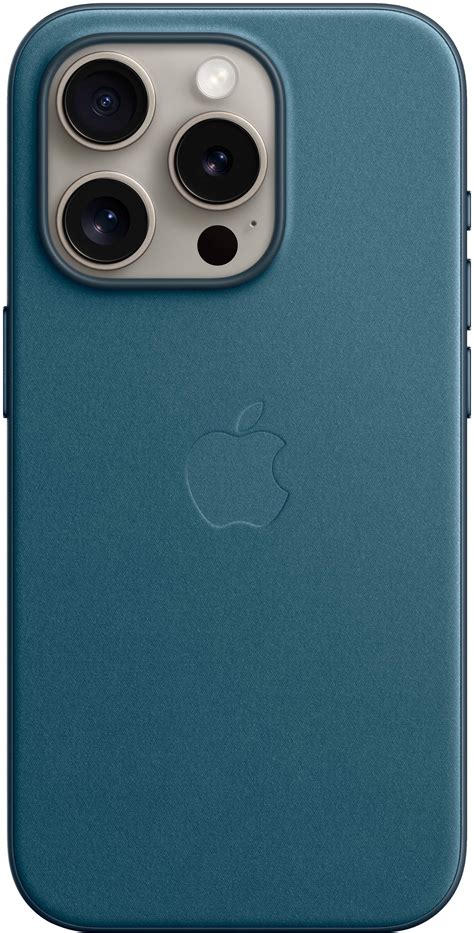 apple iphone 15 finewoven case with magsafe pacific blue 3