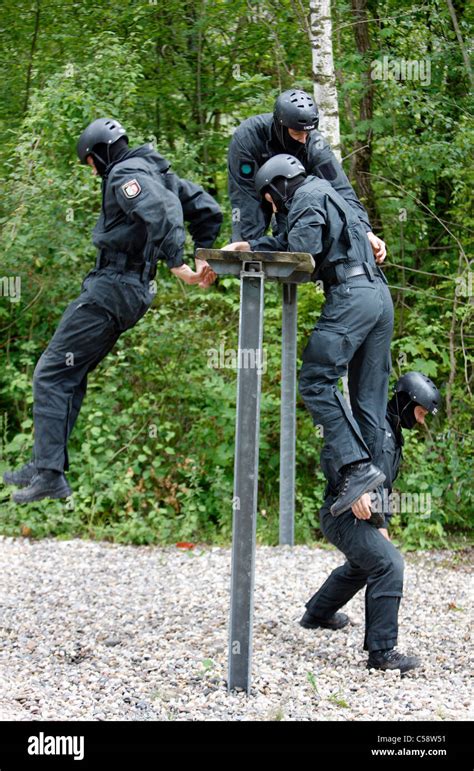 Training area of German police SWAT teams. Hostage rescue units and ...