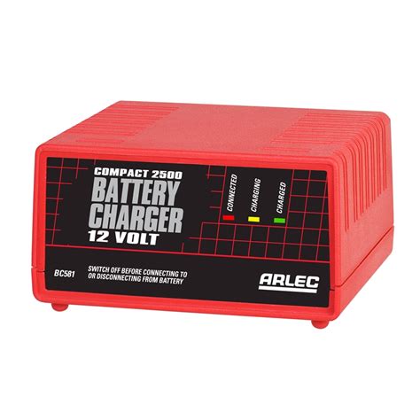 Arlec Compact Battery Charger Bunnings Warehouse