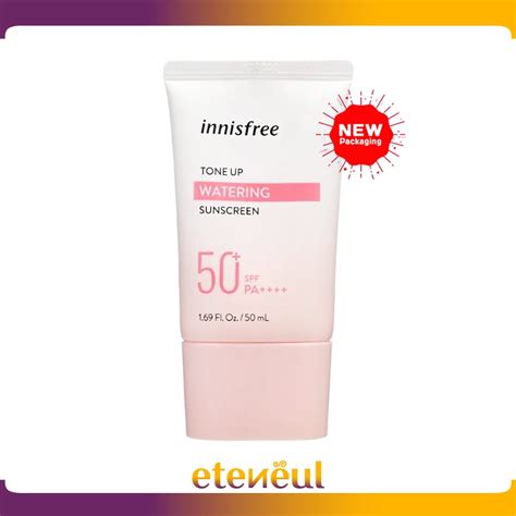 Jual Innisfree Tone Up Watering Sunscreen SPF 50 PA 50 Ml Shopee