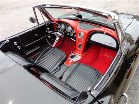 1963, Chevrolet, Corvette, Stingray, Convertible, Supercar, Muscle, Classic, Interior Wallpapers ...