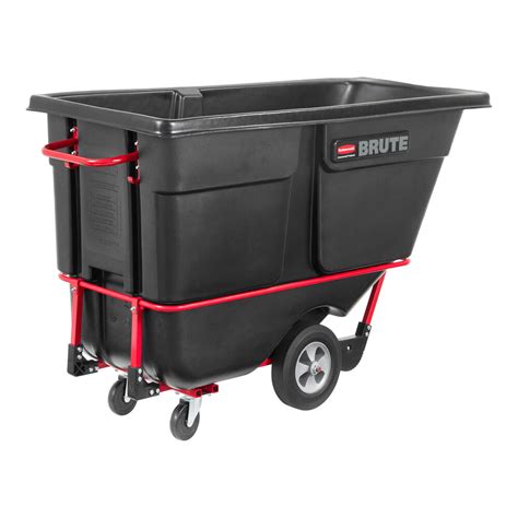 Rubbermaid FG131500BLA BRUTE Black 1 0 Cubic Yard Tilt Truck Trash