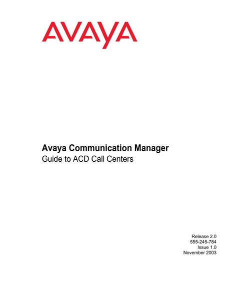 Pdf Avaya Communication Manager · Avaya Communication Manager Guide