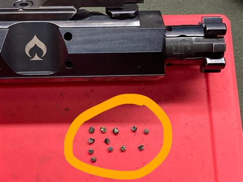 Blown Primer Fragments Inside Ballistic Advantage Bolt R Ar10