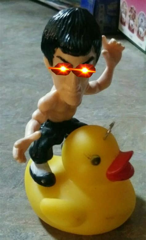 Woke Bruce Lee On A Duck Rrubberducks