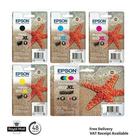 Genuine Epson Xl Cmyk Starfish Ink Cartridges For Xp Xp