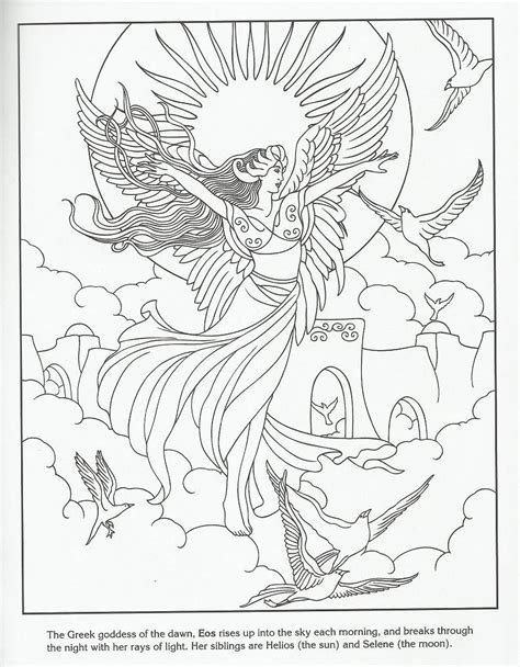 Moon Goddess Coloring Pages