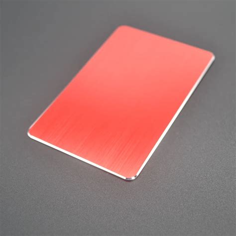 Custom Anodized Aluminium Personalized Metal Blank Business Cards Cheap