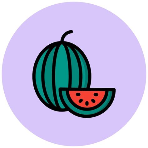 Premium Vector Watermelon Vector Icon Design Illustration