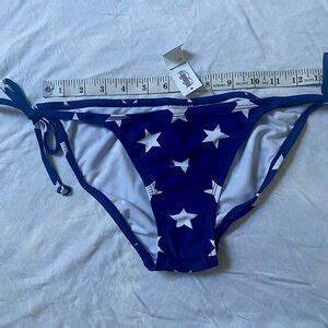 Old Navy Swim Nwt Old Navy String Bikini Top Large Bottoms Small Red White Blue American