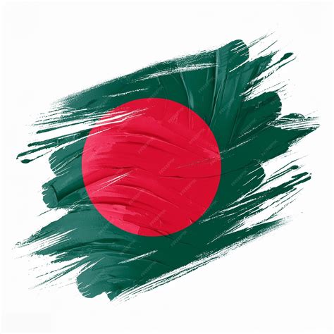 premium photo bangladesh flag texture white background