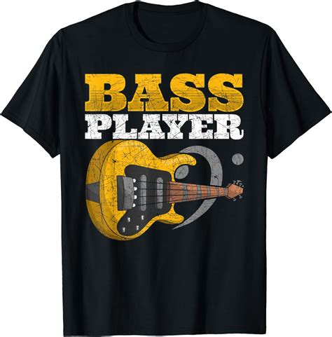 Bassist T Musical Instrument Player Bass Guitar T Shirt Uk Fashion