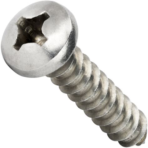 10 X 1 Pan Head Sheet Metal Screws Phillips 316 Stainless Steel Qty 50 703 Fastenere