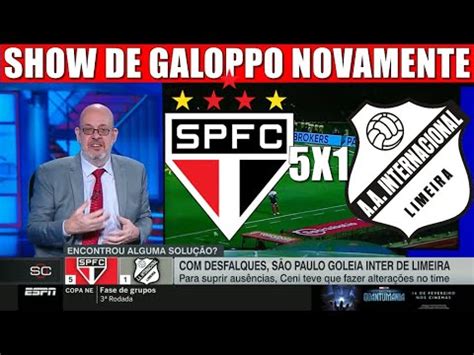 S O Paulo X Inter De Limeira Mais Um Show De Galoppo Tricolor