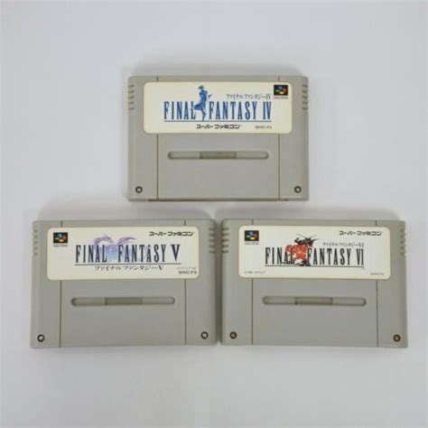 Super Famicom FINAL FANTASY 4 5 6 Set Nintendo Cartridge Only Sfc EBay