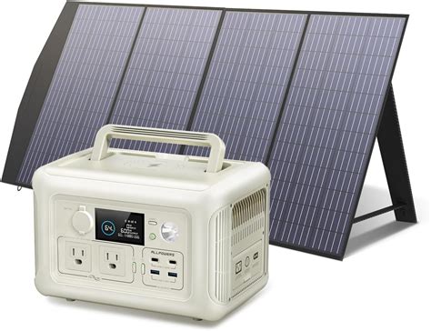 ALLPOWERS BEIGE R600 Solar Generator With SP033 Solar Panel Included