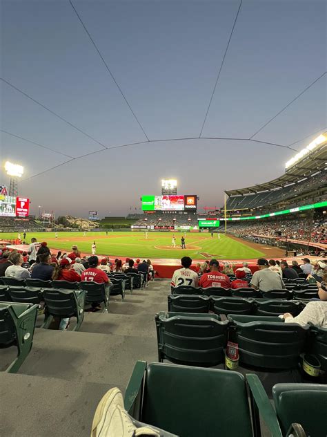 Want to share my first baseball game view! Angels vs Rangers. It was a