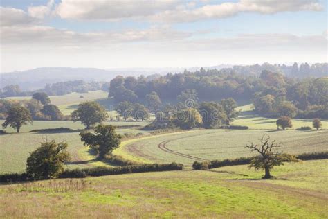 Warwickshire Countryside, England. Stock Image - Image of view, english ...