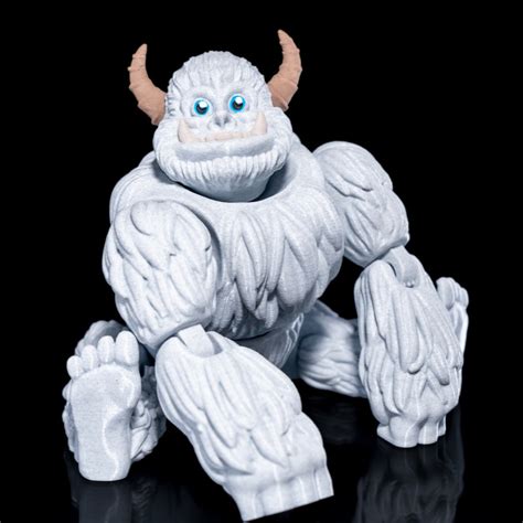 3D Printable Articulated Yeti By Stlflix