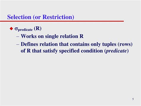 Ppt Relational Algebra And Relational Calculus Powerpoint