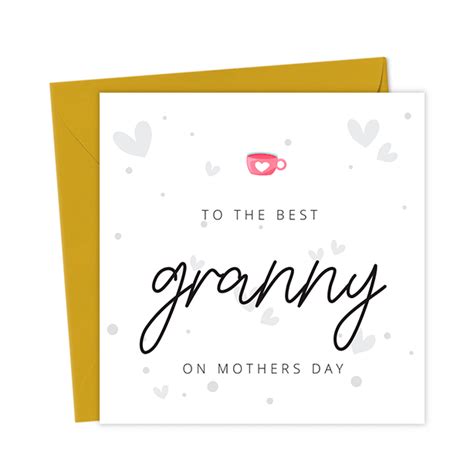 To The Best Granny On Mothers Day Mothers Day Card