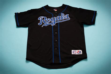 90s Kansas City Royals Jersey, L/XL, Vintage MLB Baseball Majestic Shirt, KC