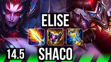 ELISE Vs SHACO JNG 8 Solo Kills 65 Winrate 17 4 6 Dominating