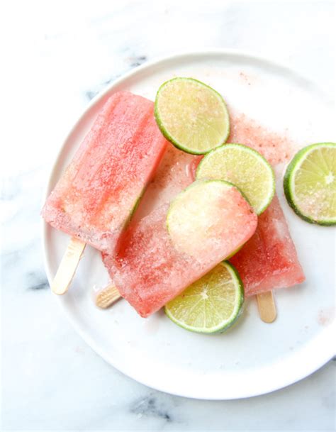 Salted Watermelon Margarita Popsicles How Sweet Eats