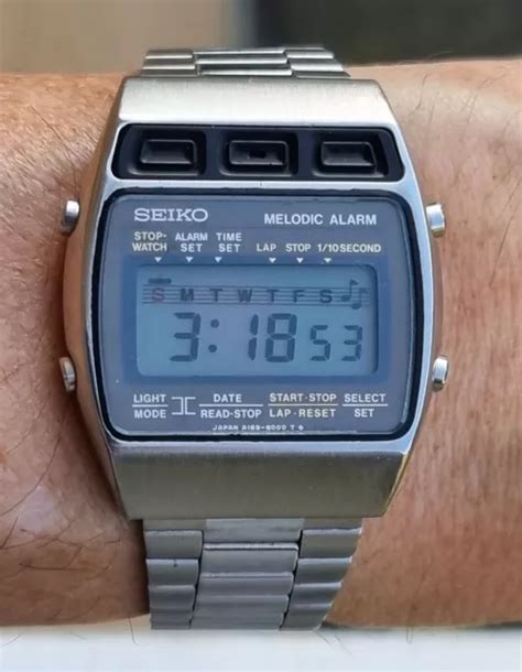 Seiko A169 5000 Melodic Alarm Vintage Lcd Watch Eur 18500 Picclick De