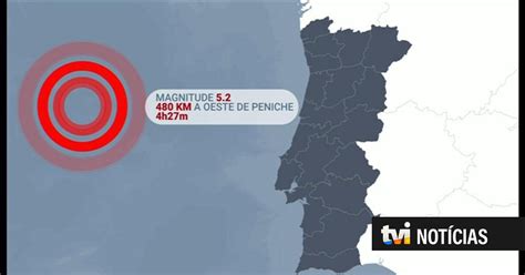 Sismo De Foi Sentido Em V Rias Regi Es De Portugal Tvi