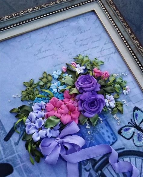 Pin By Maria Cunha On Bordado Em Fita Embroidery Flowers Pattern