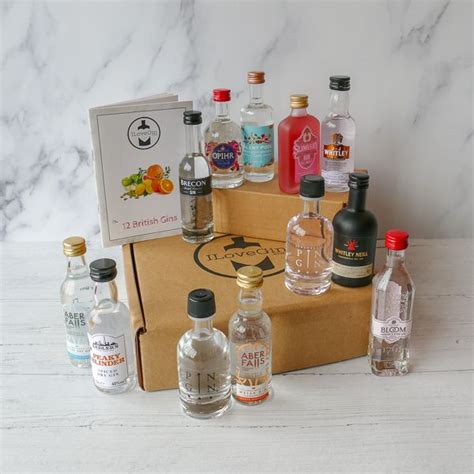 12 British Gins Tasting Set I Love Gin