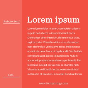 Lato Font Pairing - fontpairings.com