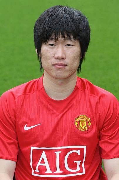 Ji Sung Park Of Manchester United Poses During The Club S Official